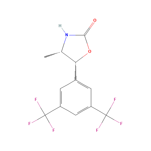 (4S,5R)-5-[3,5-Bis(trifluoromethyl)phenyl]-4-methyl-1,3-oxazolidin-2-one (CAS: 875444-08-9) - Related Chemical Product