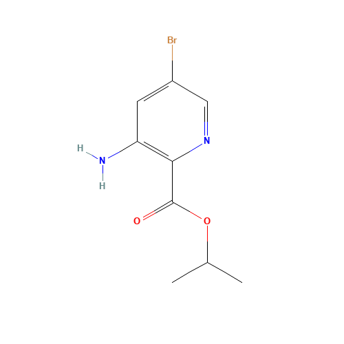 3-Amino-5-bromo-pyridine-2-carboxylic acid isopropyl ester (CAS: 1313738-67-8) - Chemical Structure and Molecular Formula 