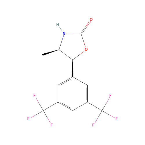 (4R,5S)-5-[3,5-Bis(Trifluoromethyl)-phenyl]-4-methyl-oxazolidin-2-one (CAS: 875444-10-3) - Related Chemical Product
