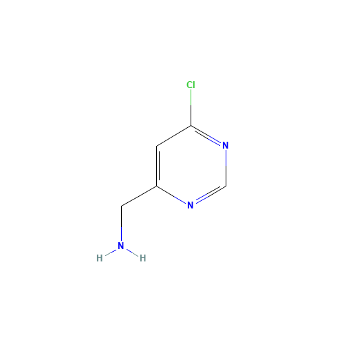 (6-Chloropyrimidin-4-yl)methanamine (CAS: 933702-18-2) - Chemical Structure and Molecular Formula 