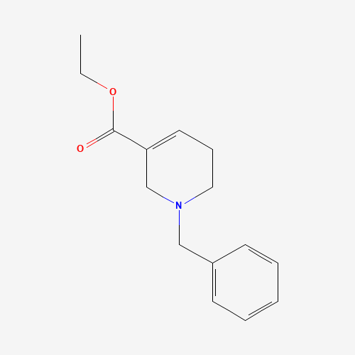 Ethyl 1-benzyl-1,2,5,6-tetrahydropyridine-3-carboxylate (CAS: 1159982-41-8) - Chemical Structure and Molecular Formula 