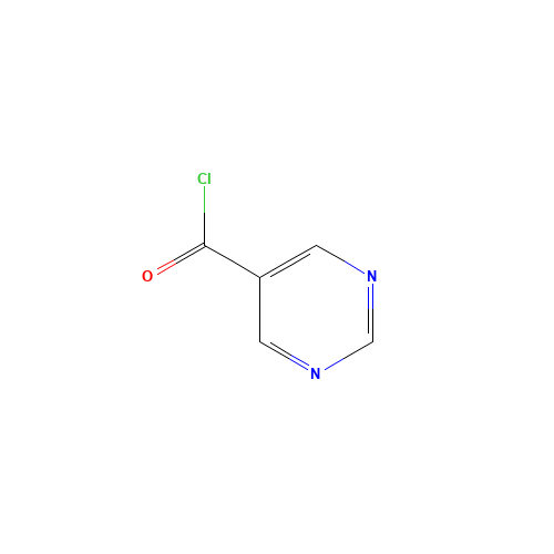 5-Pyrimidinecarbonyl chloride (CAS: 40929-48-4) - Chemical Structure and Molecular Formula 