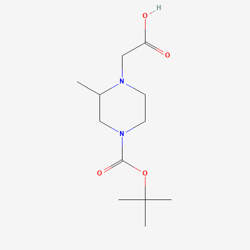 2-(4-(tert-Butoxycarbonyl)-2-methylpiperazin-1-yl)acetic acid (CAS: 666853-16-3) - Related Chemical Product