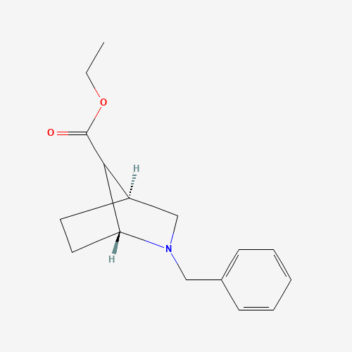Ethyl (1S,4R)-3-benzyl-3-azabicyclo[2.2.1]heptane-7-carboxylate (CAS: 745836-32-2) - Chemical Structure and Molecular Formula 