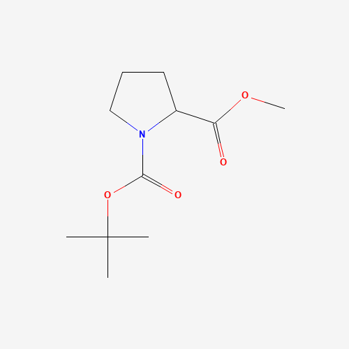 1-tert-Butyl 2-methyl pyrrolidine-1,2-dicarboxylate (CAS: 145681-01-2) - Chemical Structure and Molecular Formula 