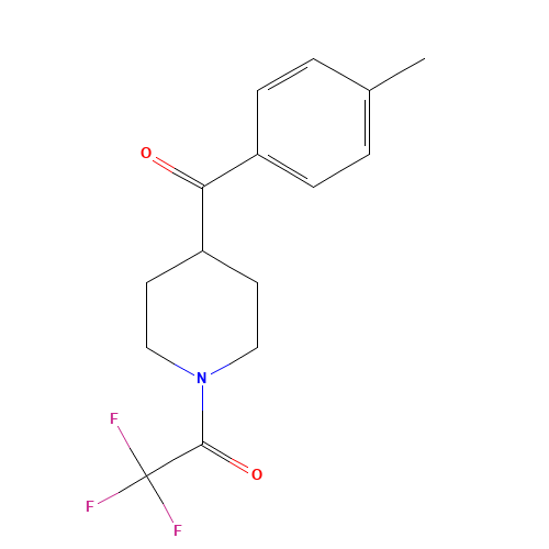 2,2,2-Trifluoro-1-(4-(4-methylbenzoyl)-piperidin-1-yl)ethanone (CAS: 1198285-26-5) - Related Chemical Product