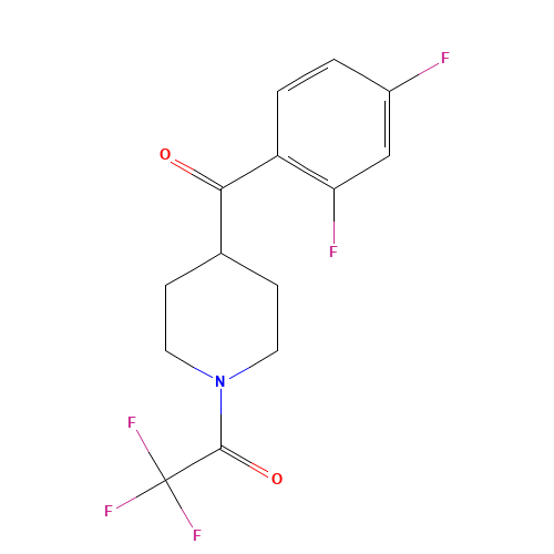 1-(4-(2,4-Difluorobenzoyl)piperidin-1-yl)-2,2,2-trifluoroethanone (CAS: 1198287-09-0) - Related Chemical Product