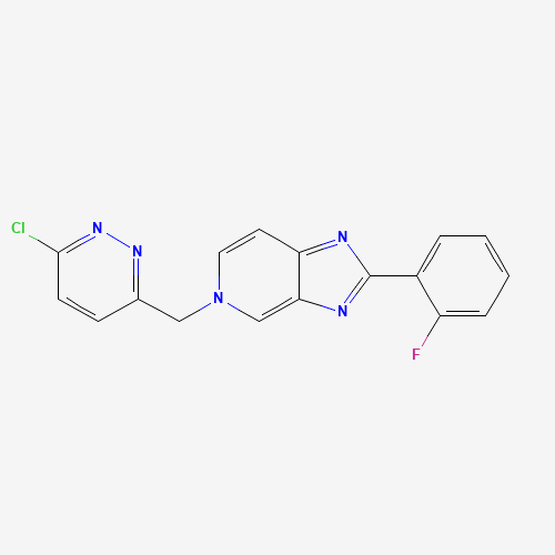 5-((6-Chloropyridazin-3-yl)methyl)-2-(2-fluorophenyl)-5H-imidazo[4,5-c]pyridine (CAS: 1000787-76-7) - Related Chemical Product