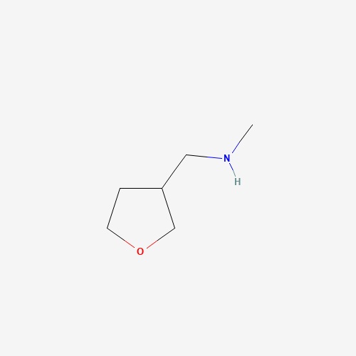 N-Methyl(tetrahydrofuran-3-yl)methanamine (CAS: 7179-93-3) - Chemical Structure and Molecular Formula 