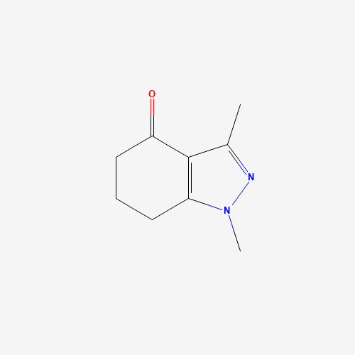 1,3-Diethyl-1,5,6,7-tetrahydroindazol-4-one (CAS: 36767-45-0) - Chemical Structure and Molecular Formula 