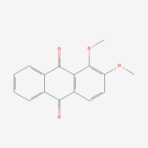 1,2-Dimethoxyanthracene-9,10-dione (CAS: 6003-12-9) - Chemical Structure and Molecular Formula 