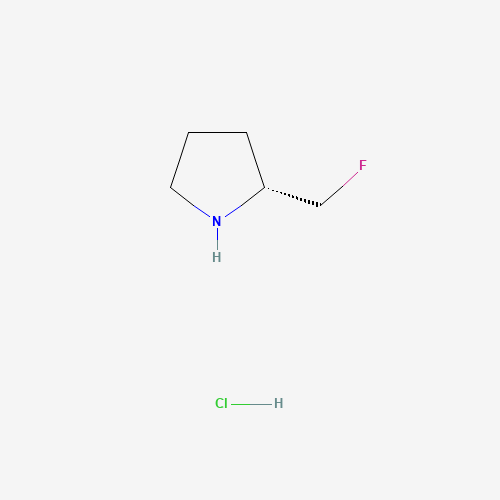 (2S)-2-(Fluoromethyl)pyrrolidine hydrochloride (CAS: 875553-78-9) - Chemical Structure and Molecular Formula 