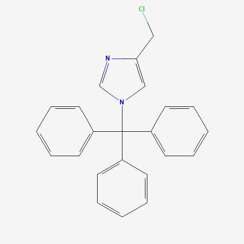 4-(Chloromethyl)-1-trityl-1H-imidazole (CAS: 103057-10-9) - Chemical Structure and Molecular Formula 