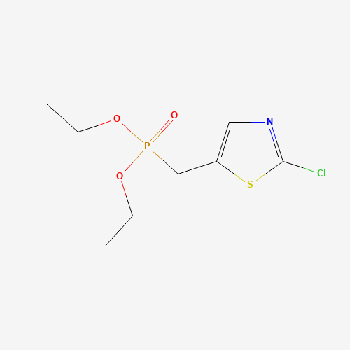 Diethyl (2-chlorothiazol-5-yl)methylphosphonate (CAS: 903130-74-5) - Chemical Structure and Molecular Formula 