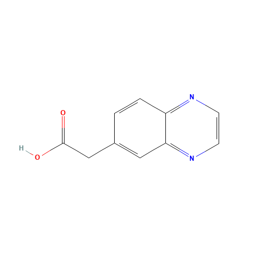 Quinoxaline-6-acetic acid (CAS: 473932-16-0) - Chemical Structure and Molecular Formula 
