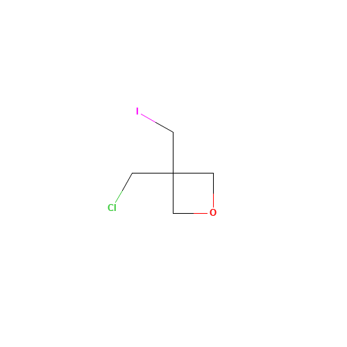 3-(Chloromethyl)-3-(iodomethyl)oxetane (CAS: 35842-61-6) - Chemical Structure and Molecular Formula 