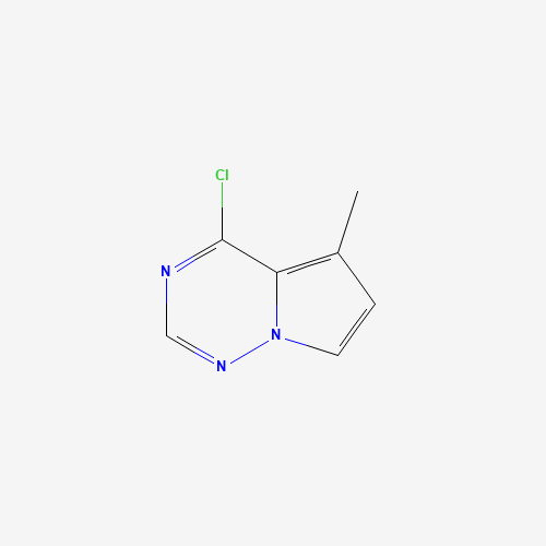 4-Chloro-5-methylpyrrolo[2,1-f][1,2,4]triazine (CAS: 529508-56-3) - Chemical Structure and Molecular Formula 