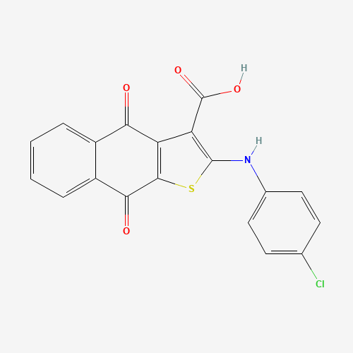 2-(4-Chlorophenylamino)-4,9-dioxo-4,9-dihydro-naphtho[2,3-b]thiophene-3-carboxylic acid (CAS: 1258637-95-4) - Related Chemical Product