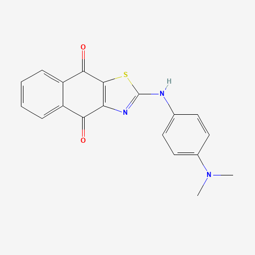 2-(4-(Dimethylamino)phenylamino)naphtho[2,3-d]thiazole-4,9-dione (CAS: 220333-08-4) - Chemical Structure and Molecular Formula 