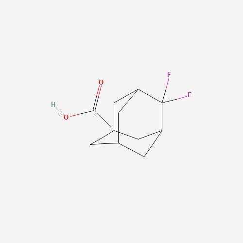 4,4-Difluoroadamantane-1-carboxylic acid (CAS: 438017-43-7) - Chemical Structure and Molecular Formula 