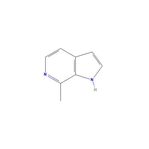 7-Methyl-6-azaindole (CAS: 480-98-8) - Chemical Structure and Molecular Formula 
