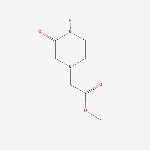 Methyl 2-(3-oxopiperazin-1-yl)acetate (CAS: 1039843-84-9) - Chemical Structure and Molecular Formula 