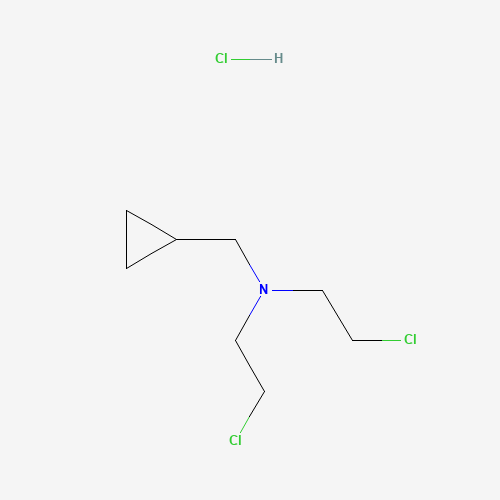 2-Chloro-N-(2-chloroethyl)-N-(cyclopropylmethyl)-ethanamine hydrochloride (CAS: 90202-51-0) - Chemical Structure and Molecular Formula 