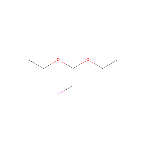 1,1-Diethoxy-2-iodoethane (CAS: 51806-20-3) - Chemical Structure and Molecular Formula 
