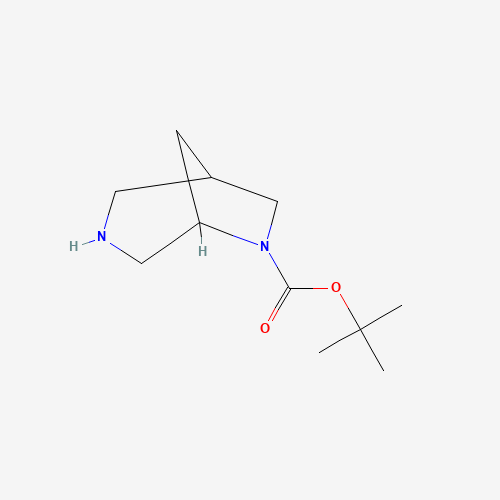 tert-Butyl 3,6-diazabicyclo[3.2.1]octane-6-carboxylate (CAS: 194032-49-0) - Chemical Structure and Molecular Formula 