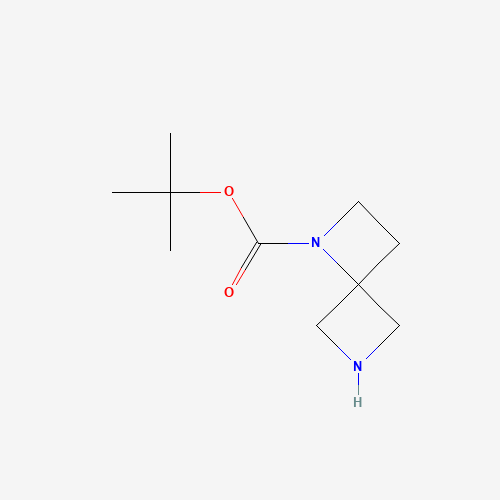 3,6-Diazaspiro[3.3]heptane-3-carboxylic acid tert-butyl ester (CAS: 1330763-95-5) - Chemical Structure and Molecular Formula 