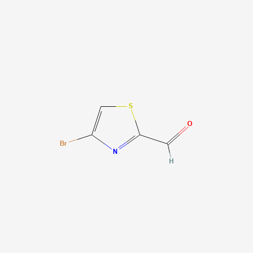 4-Bromo-2-formylthiazole (CAS: 167366-05-4) - Chemical Structure and Molecular Formula 