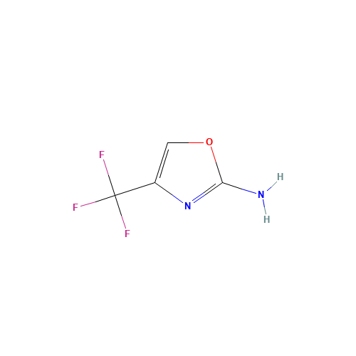 2-Amino-4-trifluoromethyloxazole (CAS: 35629-71-1) - Chemical Structure and Molecular Formula 