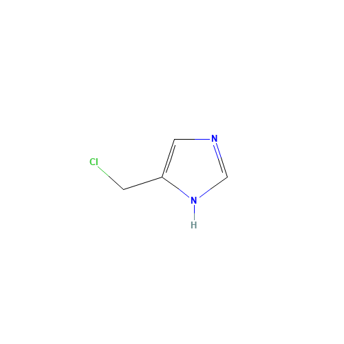4-(Chloromethyl)-1H-imidazole hydrochloride (CAS: 23785-22-0) - Chemical Structure and Molecular Formula 