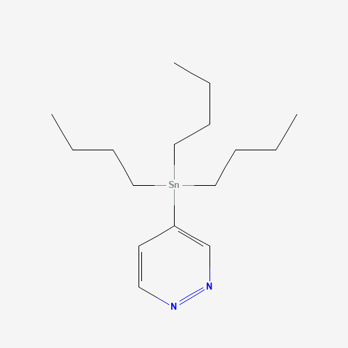 4-(Tributylstannyl)pyridazine (CAS: 194865-89-9) - Chemical Structure and Molecular Formula 
