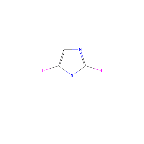 2,5-Diiodo-1-methylimidazole (CAS: 86026-81-5) - Chemical Structure and Molecular Formula 