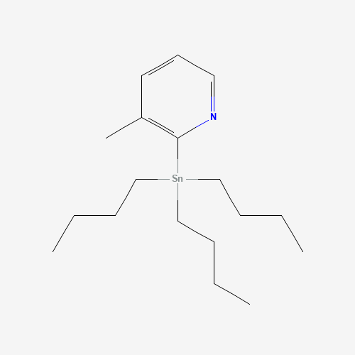 3-Methyl-2-(tributylstannyl)pyridine (CAS: 259807-97-1) - Chemical Structure and Molecular Formula 