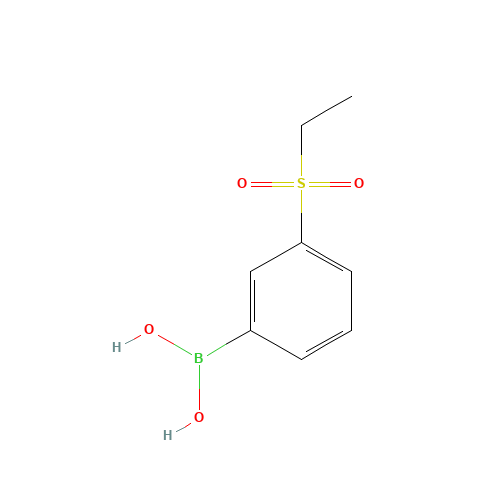 3-Ethylsulfonylphenylboronic acid (CAS: 845870-47-5) - Chemical Structure and Molecular Formula 