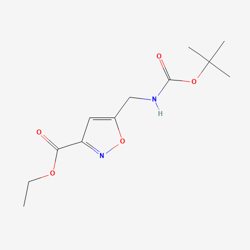 Ethyl 5-(N-Boc)aminomethylisoxazole-3-carboxylate (CAS: 253196-37-1) - Related Chemical Product