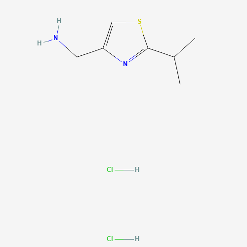 4-(Aminomethyl)-2-isopropylthiazole dihydrochloride (CAS: 1171981-10-4) - Chemical Structure and Molecular Formula 