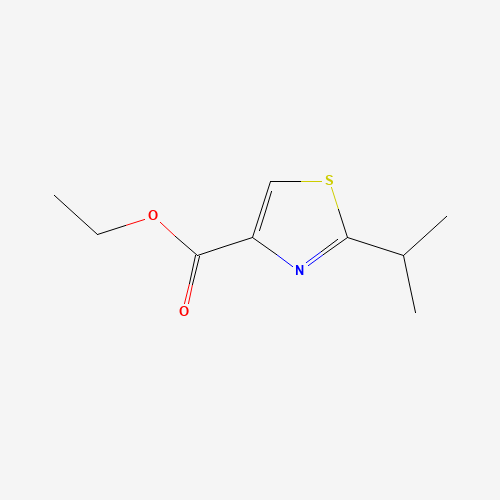 Ethyl 2-isopropylthiazole-4-carboxylate (CAS: 133047-44-6) - Chemical Structure and Molecular Formula 
