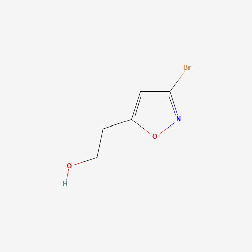 3-Bromo-5-(2-hydroxyethyl)isoxazole (CAS: 105175-00-6) - Chemical Structure and Molecular Formula 