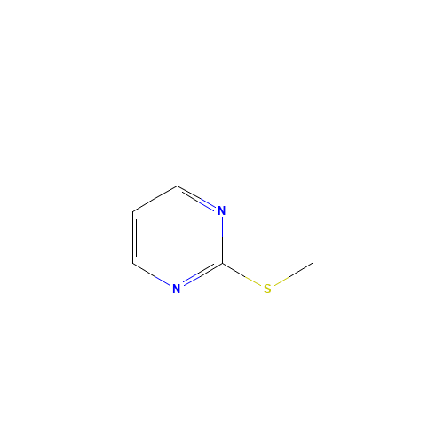 2-Methylthiopyrimidine (CAS: 823-09-6) - Chemical Structure and Molecular Formula 