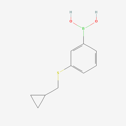 3-(Cyclopropylmethyl)thiophenylboronic acid (CAS: 1025746-82-0) - Chemical Structure and Molecular Formula 