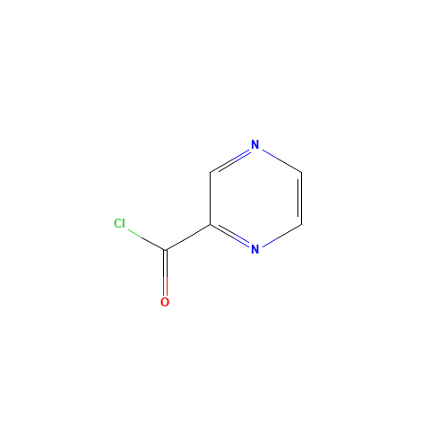 2-Pyrazinecarbonyl chloride (CAS: 19847-10-0) - Chemical Structure and Molecular Formula 