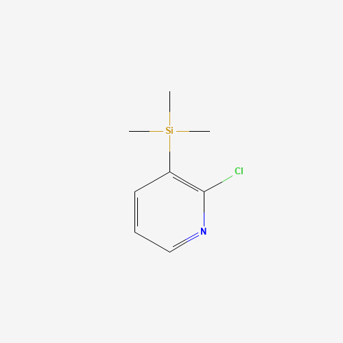 2-Chloro-3-(trimethylsilyl)pyridine (CAS: 77332-76-4) - Chemical Structure and Molecular Formula 