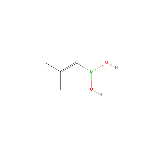 2,2-Dimethylethenylboronic acid (CAS: 14559-88-7) - Chemical Structure and Molecular Formula 