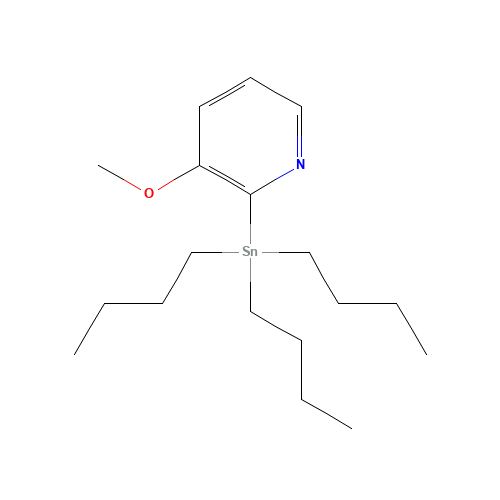 3-Methoxy-2-(tributylstannyl)pyridine (CAS: 1094072-15-7) - Chemical Structure and Molecular Formula 