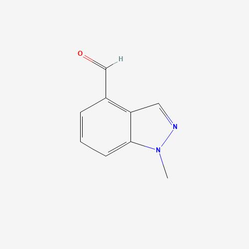 1-Methyl-1H-indazole-4-carboxaldehyde (CAS: 1053655-56-3) - Chemical Structure and Molecular Formula 