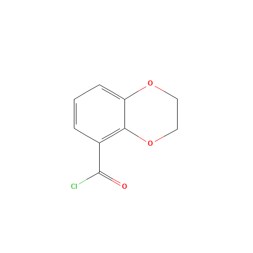 2,3-Dihydrobenzo[1,4]dioxine-5-carbonyl chloride (CAS: 38871-41-9) - Chemical Structure and Molecular Formula 