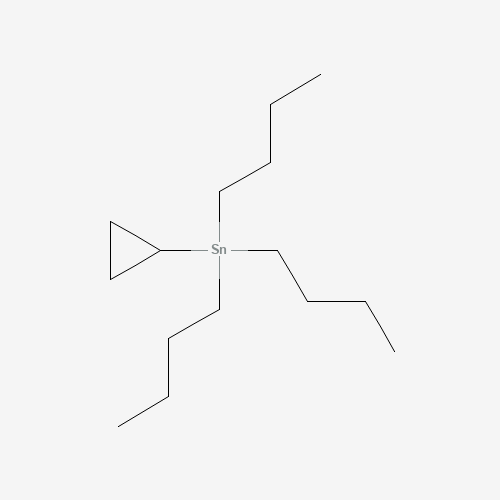 Cyclopropyltributylstannane (CAS: 17857-70-4) - Chemical Structure and Molecular Formula 